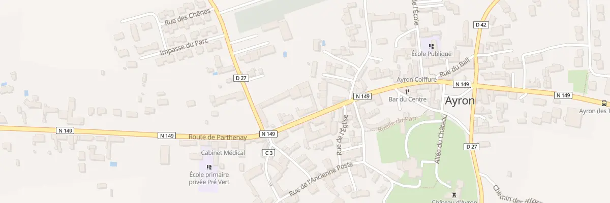 Plan du 18 Rte de Parthenay à Ayron