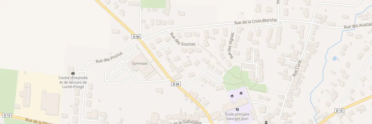 Plan du 3 Rue des Jardins à Luché-Pringé
