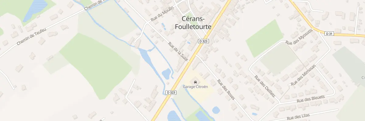 Plan du 168 Rue Nationale à Cérans-Foulletourte
