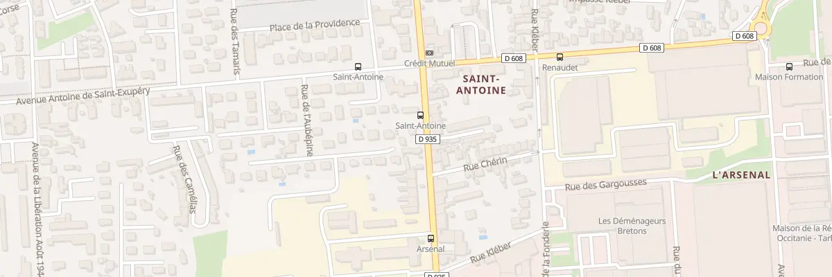 Plan du 19 Av Alsace Lorraine à Tarbes