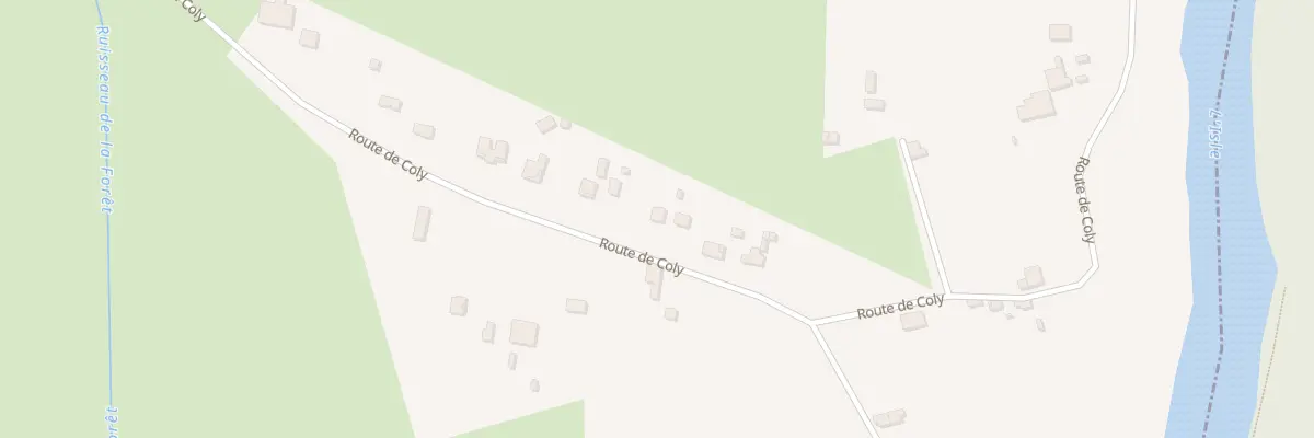 Plan du 17 Rte de Coly au Pizou