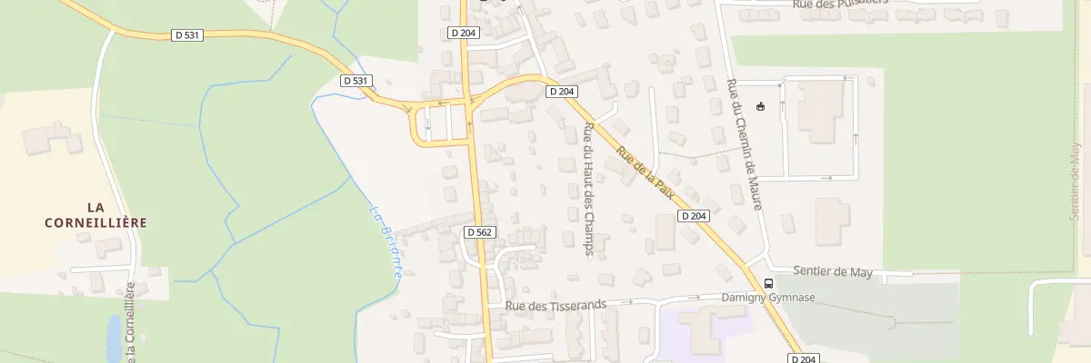 Plan du 2 Rue du Haut des Champs à Damigny