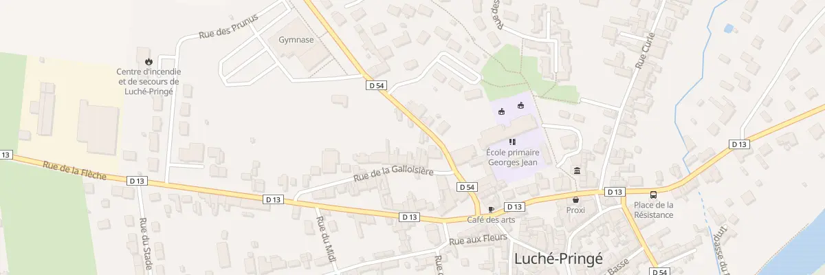 Plan du 8 Rue de la Galloisiere à Luché-Pringé