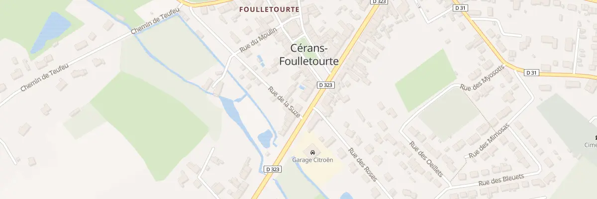 Plan du 164 Rue Nationale à Cérans-Foulletourte