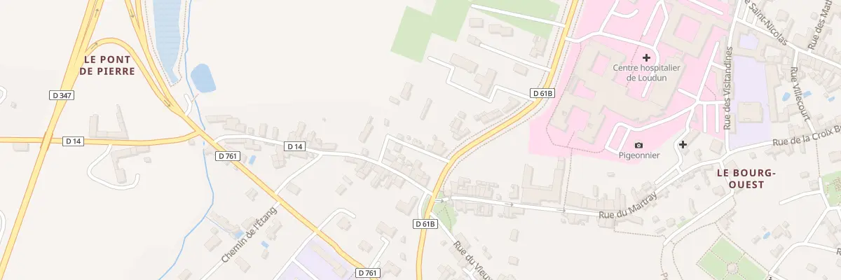 Plan du 2 Rue du Chateau Gaillard à Loudun