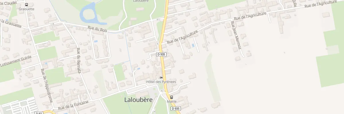 Plan du 38 Rue Maréchal Foch à Laloubère