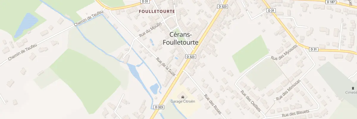 Plan du 160 Rue Nationale à Cérans-Foulletourte