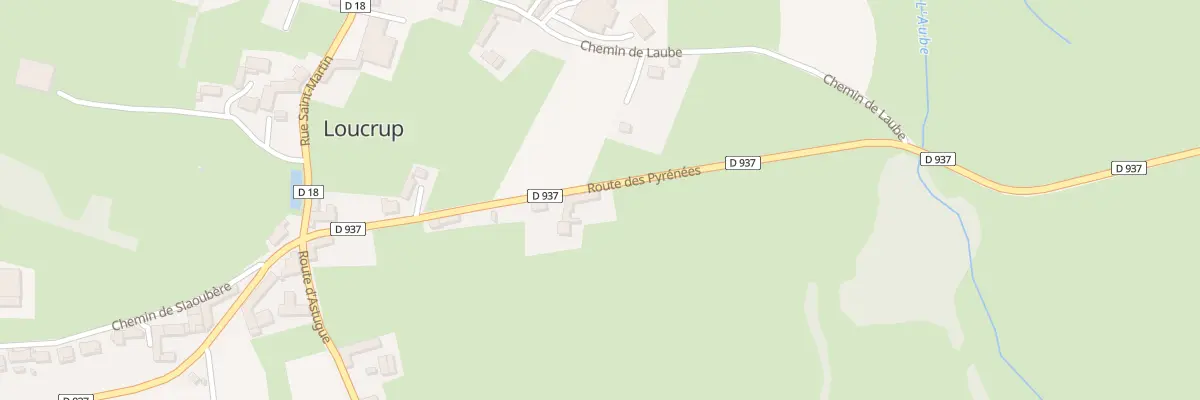 Plan du 7 Rte des Pyrénées à Loucrup