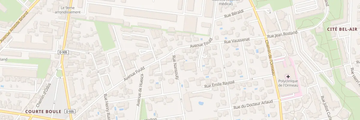 Plan du 3 Rue Nansouty à Tarbes