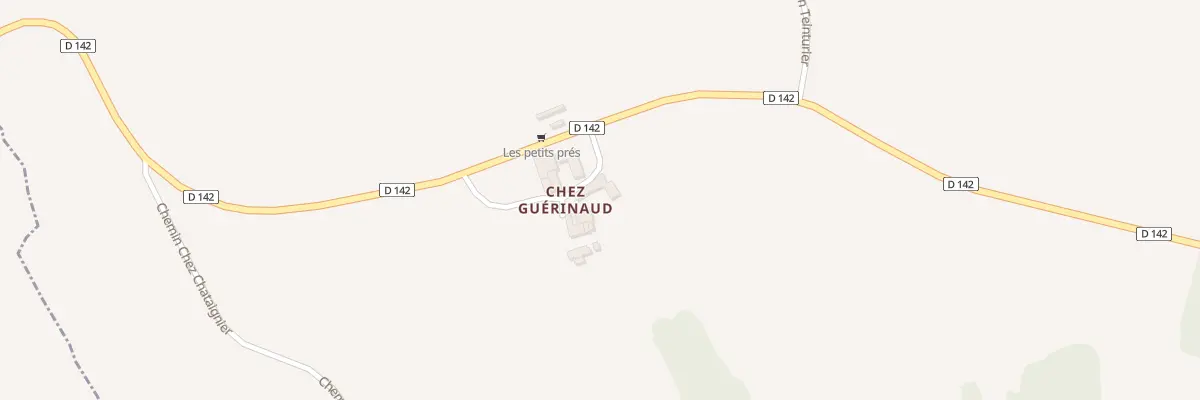 Plan du 5032 Chez Guerinaud à Courgeac
