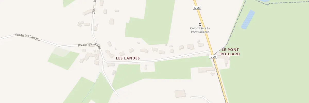 Plan du 120 Les Landes à Colombiers