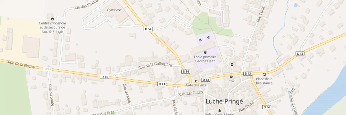 Plan du 2 Rue de la Galloisiere à Luché-Pringé