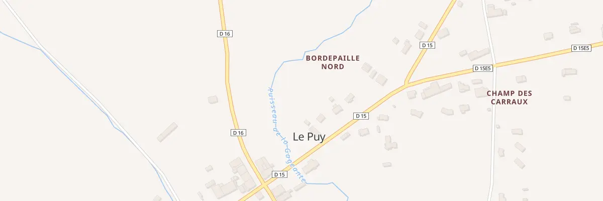 Plan du 13 Bordepaille Nord au Puy