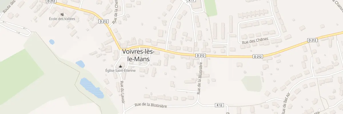 Plan du 12 Rue de la Mairie à Voivres-lès-le-Mans