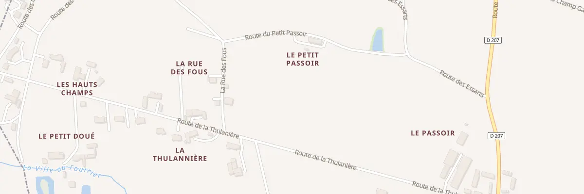 Plan du 291 Rte du Petit Passoir à Vernoil-le-Fourrier