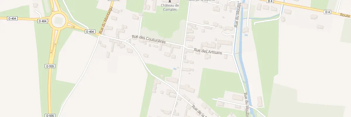 Plan du 4 Che de la Hourcade à Camalès