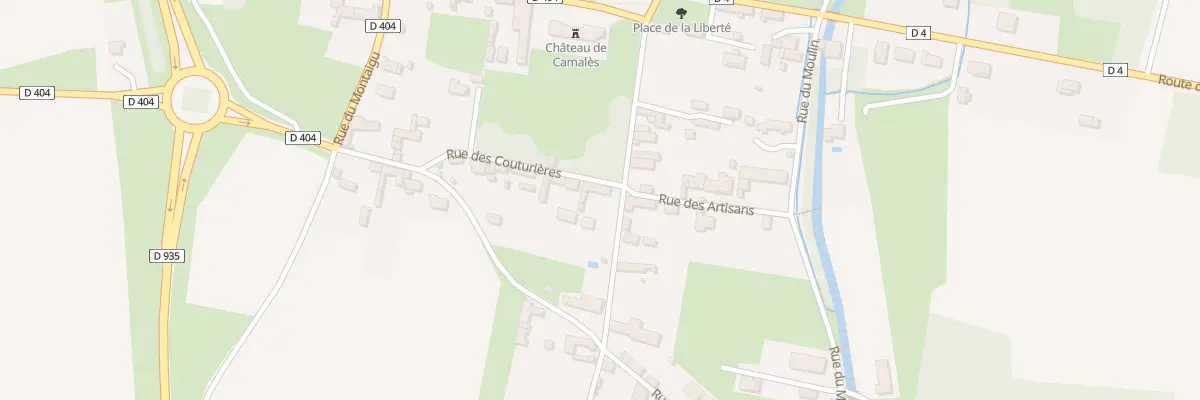 Plan du 2 Che de la Hourcade à Camalès