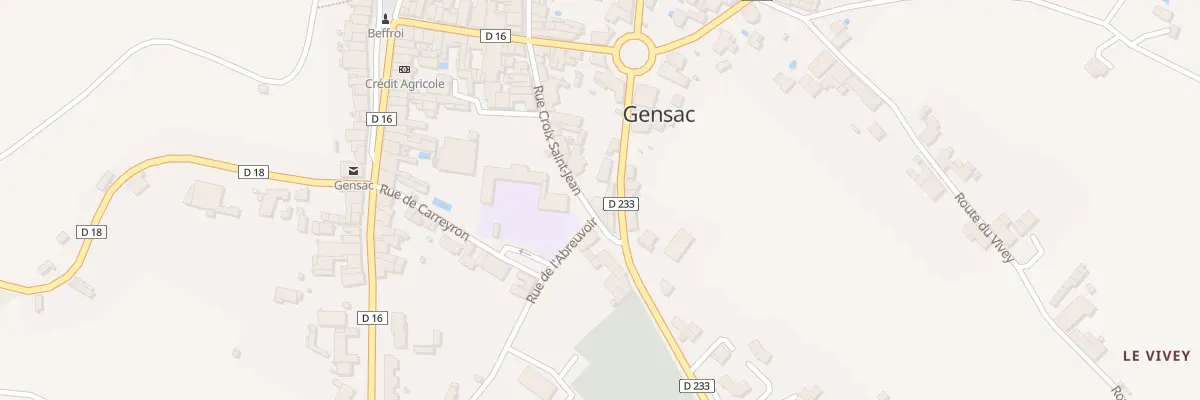 Plan du 8 Rte de Duras à Gensac