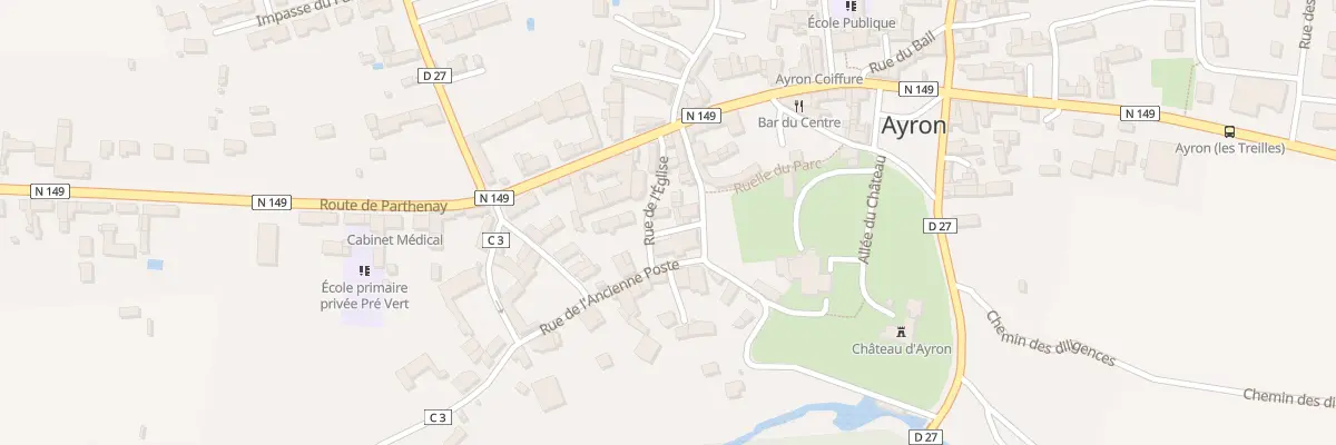 Plan du 3 Rue de l’Eglise à Ayron
