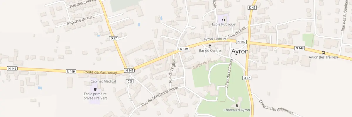Plan du 21 Rte de Parthenay à Ayron