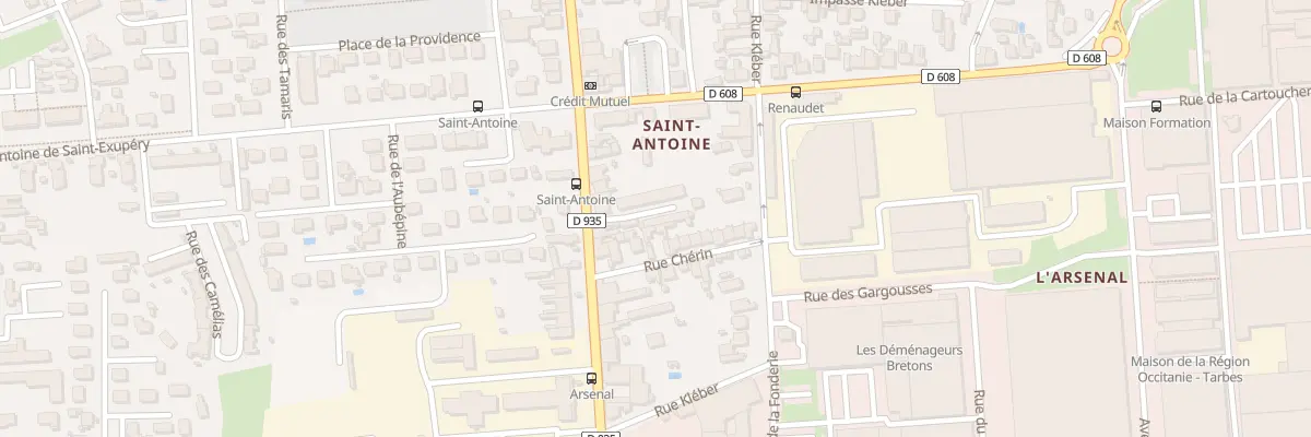 Plan du 16 Av Alsace Lorraine à Tarbes