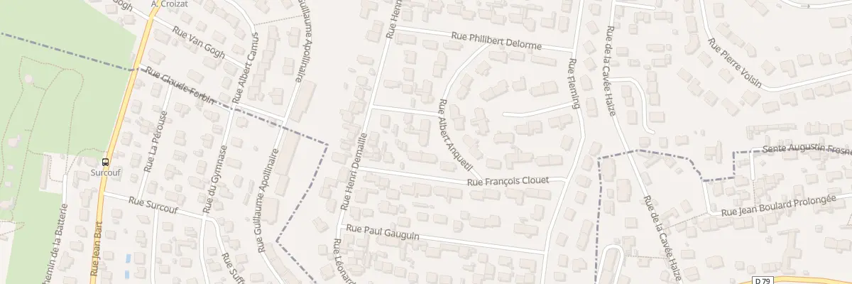 Plan du 5 Rue Albert Anquetil au Havre