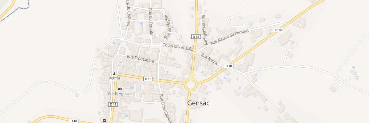 Plan du 5 Rte de Pessac-sur-Dordogne à Gensac