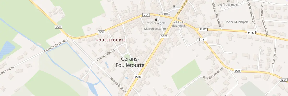 Plan du 140 Rue Nationale à Cérans-Foulletourte