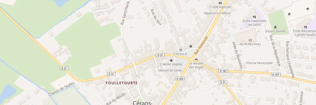 Plan du 8 Rue du Vieux Bourg à Cérans-Foulletourte