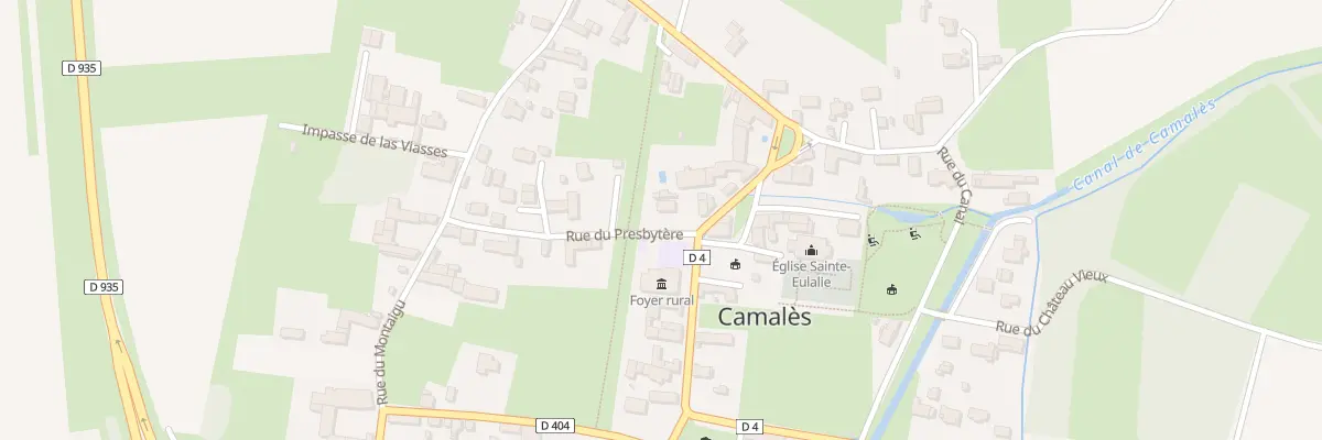 Plan du 4 Rue du Presbytére à Camalès