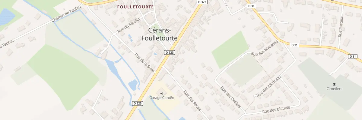 Plan du 159 Rue Nationale à Cérans-Foulletourte