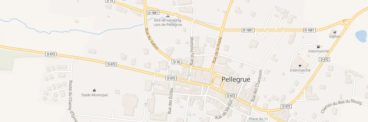Plan du 8 Rue du Vallon à Pellegrue