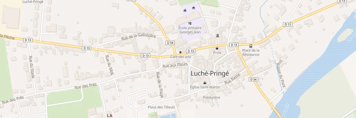 Plan du 3 Pl du Monument à Luché-Pringé