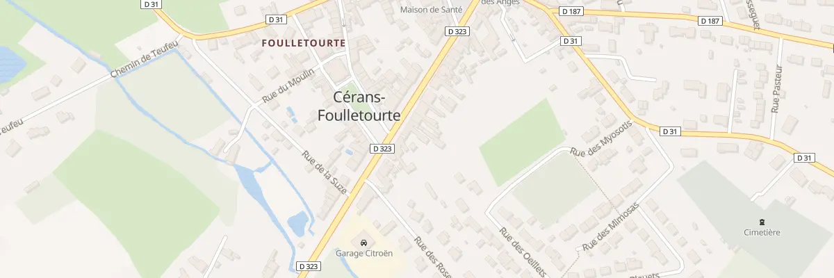 Plan du 153 Rue Nationale à Cérans-Foulletourte