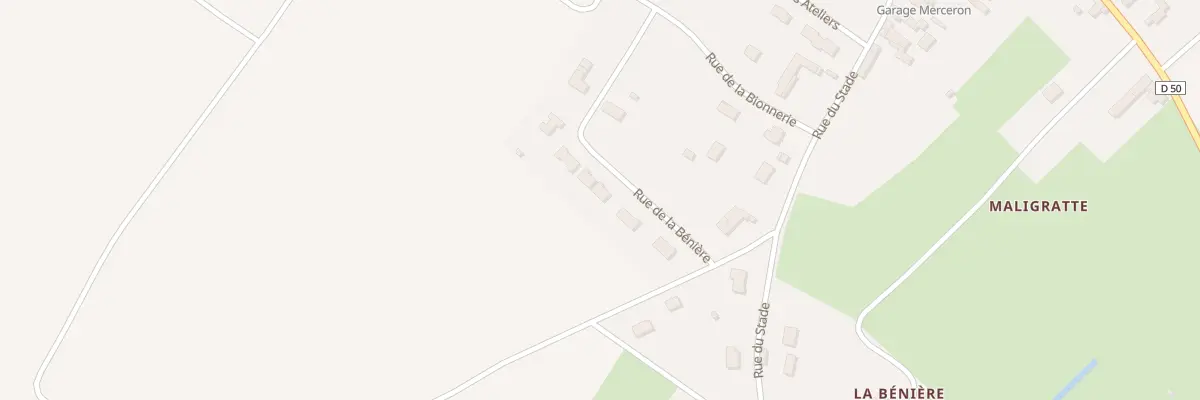 Plan du 5 Rue de la Beniere à Bournand
