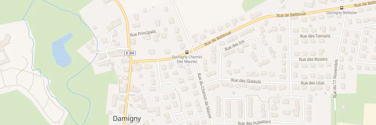 Plan du 27 Rue du Chem de Maure à Damigny