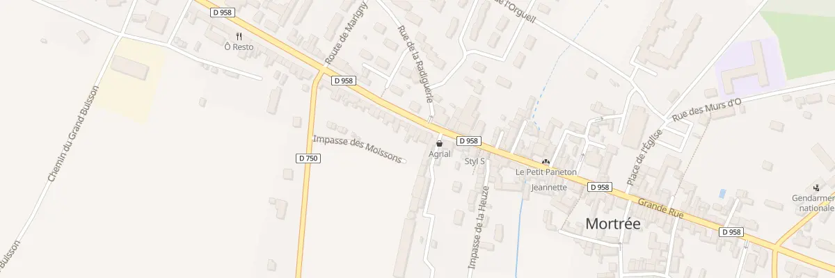 Plan du 91 Grande Rue à Mortrée