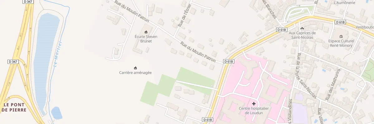 Plan du 7 Rue du Moulin Patron à Loudun