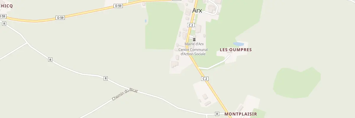 Plan du 19 Le Bourg à Arx