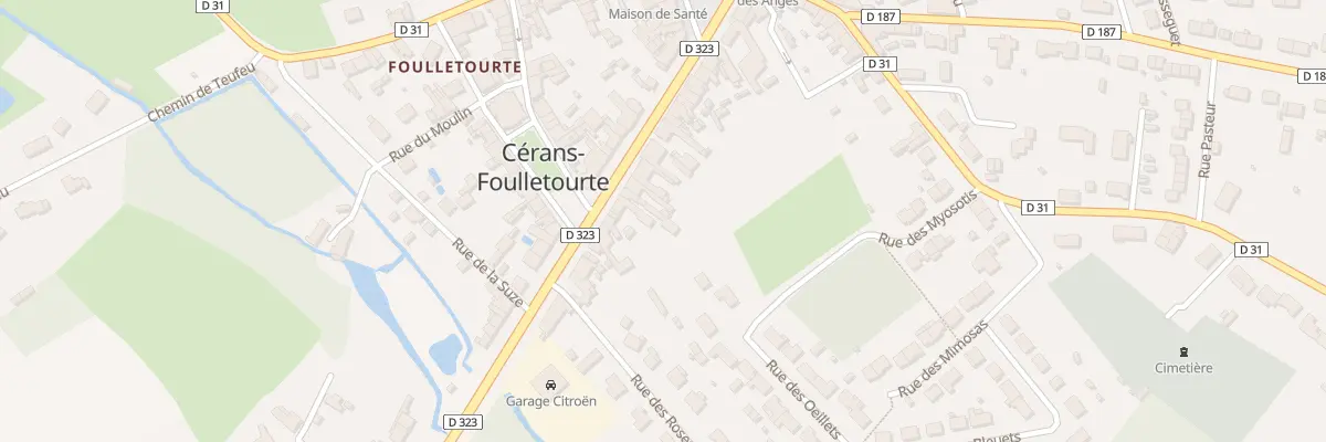 Plan du 151 Rue Nationale à Cérans-Foulletourte
