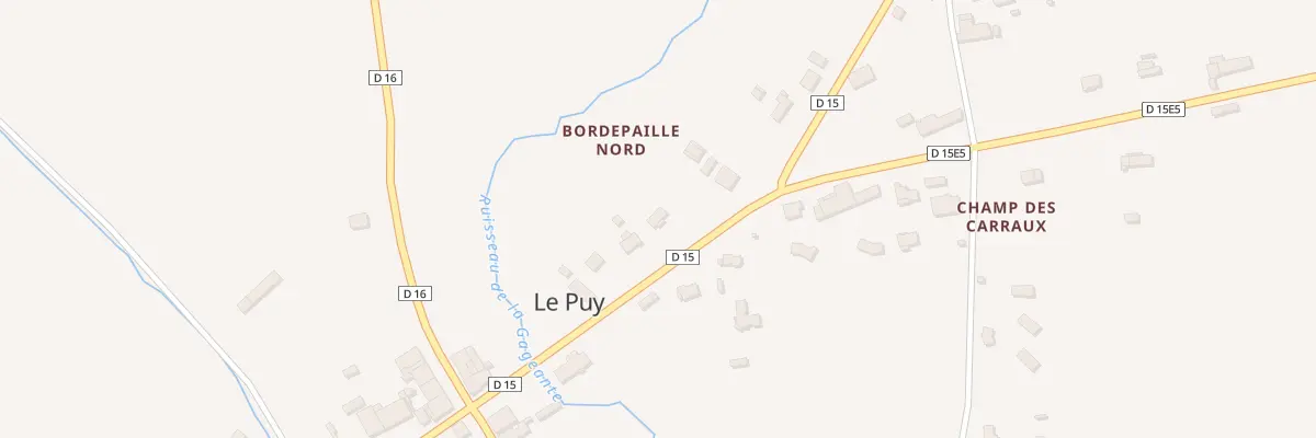 Plan du 15 Bordepaille Nord au Puy