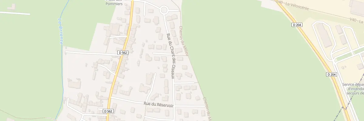 Plan du 40 Rue du Chant des Oiseaux à Damigny