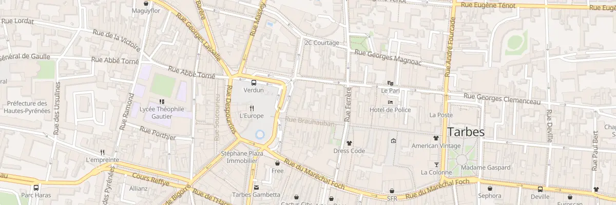 Plan du 3 Rue Brauhauban à Tarbes