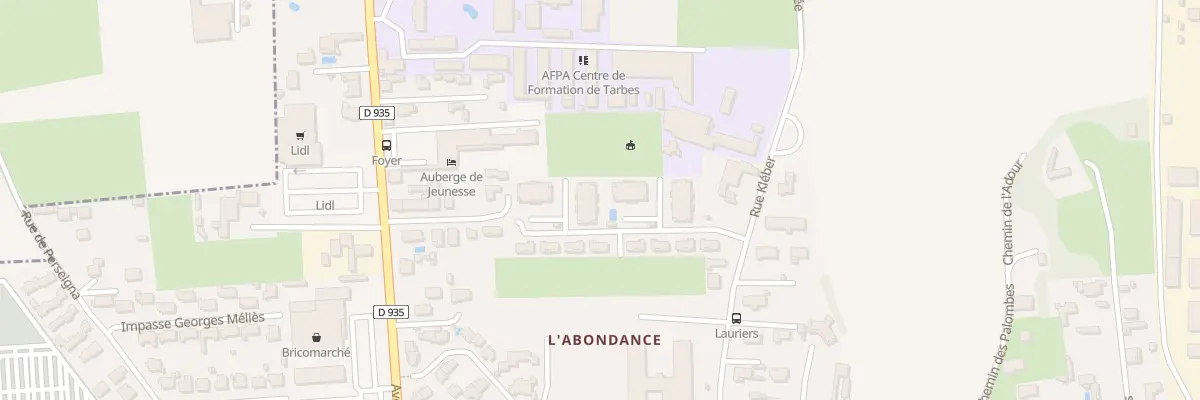Plan du 6 Rue des Lauriers de Bigorre à Tarbes
