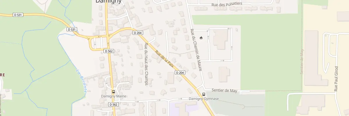 Plan du 27 Rue de la Paix à Damigny