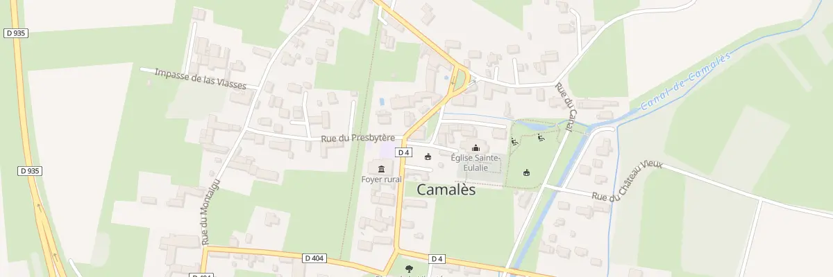 Plan du 1 Pl de la Mairie à Camalès