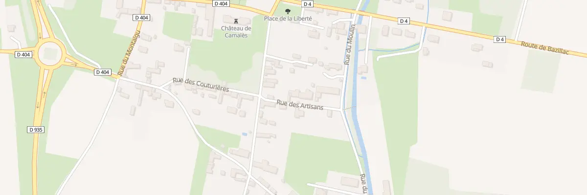 Plan du 5 Rue des Artisans à Camalès