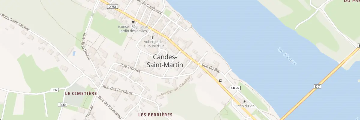 Plan du 2 Rue de la Mairie à Candes-Saint-Martin
