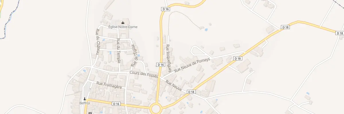 Plan du 6 Rue de Roquefiguey à Gensac