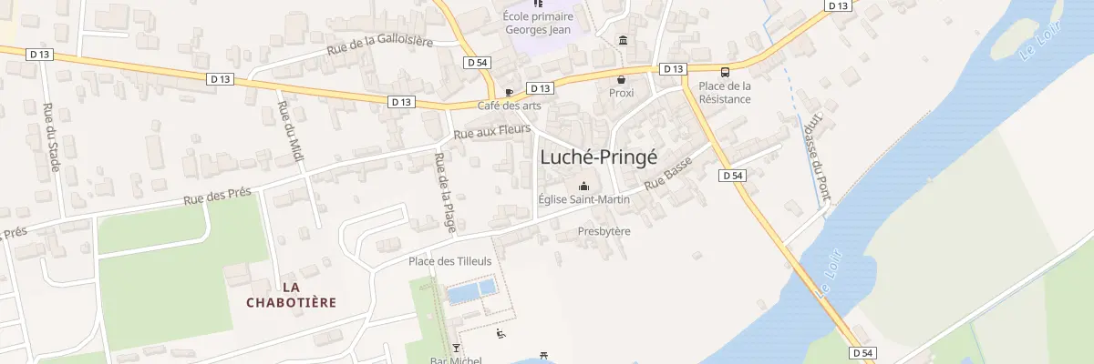 Plan du 5 Rue de la Poste à Luché-Pringé